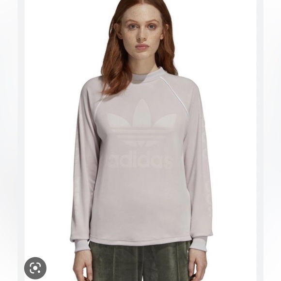 Adidas OG Velvet Long Sleeve Crewneck Top - Picture 1 of 13